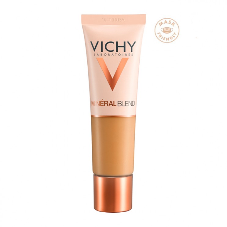 Vichy Mineralblend Make-Up Fluid 15 Terra 30ml | Ενυδατικό make-up για Όλους τους Τύπους Επιδερμίδας  ΦΡΟΝΤΙΔΑ ΠΡΟΣΩΠΟΥ