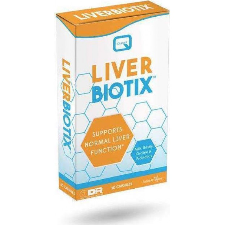 Quest Liver Biotix 30caps|Συμπλήρωμα Διατροφής με Χολίνη,Προβιοτικά & Εκχύλισμα Γαϊδουράγκαθο . ΔΗΜΟΦΙΛΕΣΤΕΡΑ