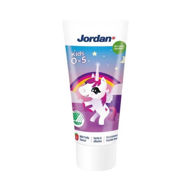 Jordan Kids Toothpaste 0-5 years 50ml | Οδοντόκρεμα για Νεογιλά Δόντια για Ηλικίες από 0-5 Ετών  ΣΤΟΜΑΤΙΚΗ ΥΓΙΕΙΝΗ
