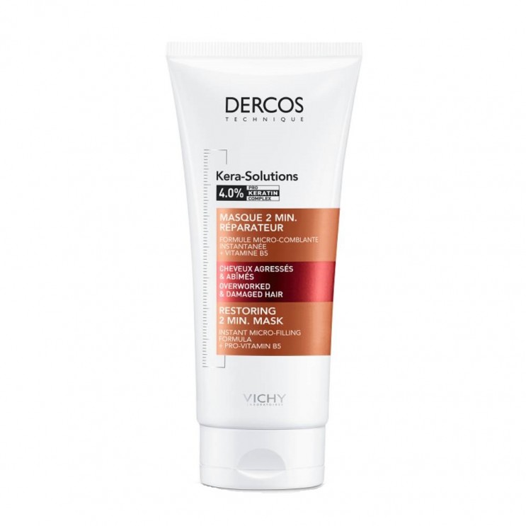 Vichy Dercos Kera Solutions  2'min Restoring Mask 200ml | Επανορθωτική Μάσκα Μαλλιών 2' Μάσκες