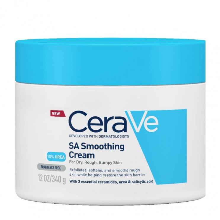 CeraVe SA Smoothing Cream 340g | Ενυδατική & Απολεπιστική Κρέμα με 10% Ουρία για Ξηρή Επιδερμίδα ΦΡΟΝΤΙΔΑ ΓΙΑ ΤΟ ΣΩΜΑ