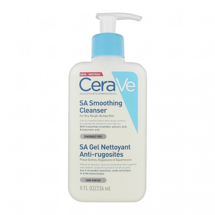 CeraVe SA Smoothing Cleanser 236ml | Τζελ Καθαρισμού που Απολεπίζει ΦΡΟΝΤΙΔΑ ΠΡΟΣΩΠΟΥ
