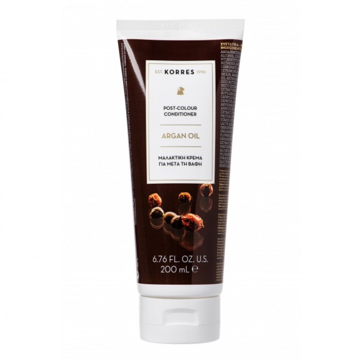 Korres Argan Oil Post Colour Conditioner 200ml | Μαλακτική Κρέμα για Μετά τη Βαφή