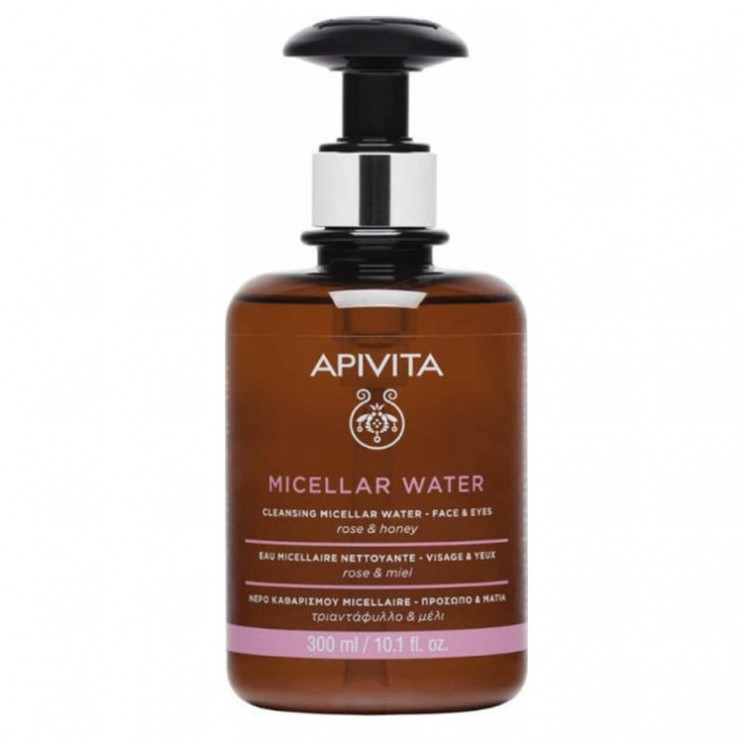 Apivita Cleansing Micellar Water Rose & Honey 300ml | Νερό Καθαρισμού για Πρόσωπο και Μάτια  ΦΡΟΝΤΙΔΑ ΠΡΟΣΩΠΟΥ