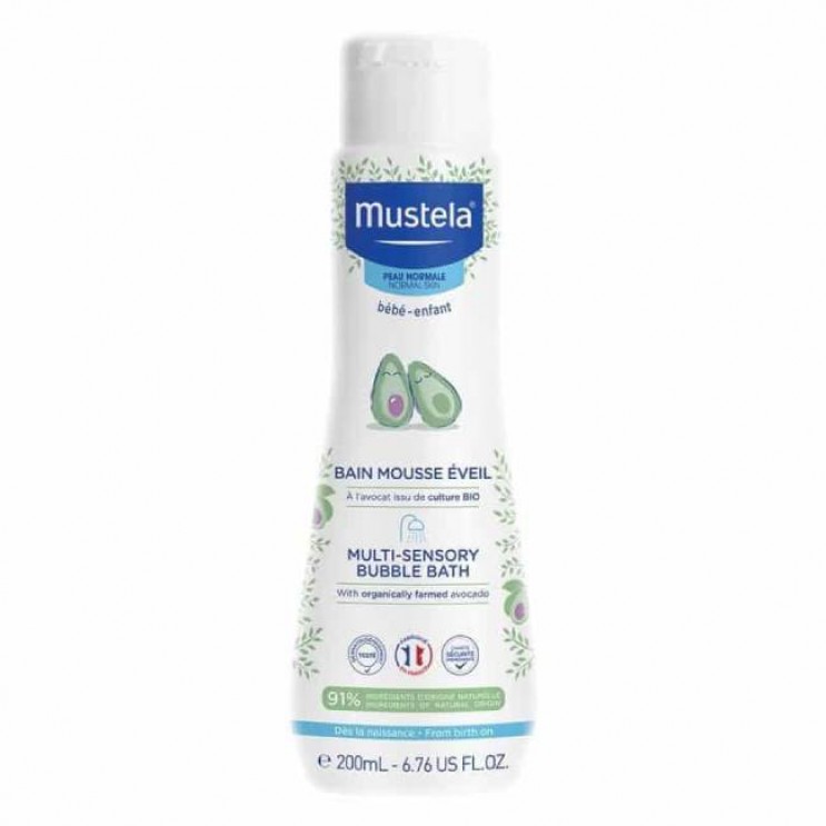 Mustela Multi-Sensory Bubble Bath 200ml | Βρεφικό-Παιδικό Τονωτικό Αφρόλουτρο  ΦΡΟΝΤΙΔΑ ΜΩΡΟΥ