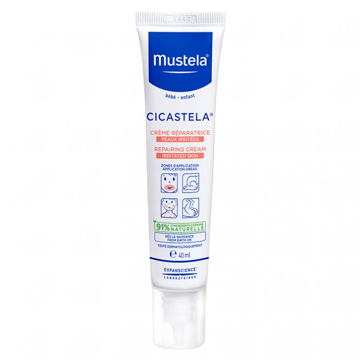 Mustela Cicastela Repairing Cream 40ml | Κρέμα Ανάπλασης για Μικρούς Ερεθισμούς και Κοκκινίλες