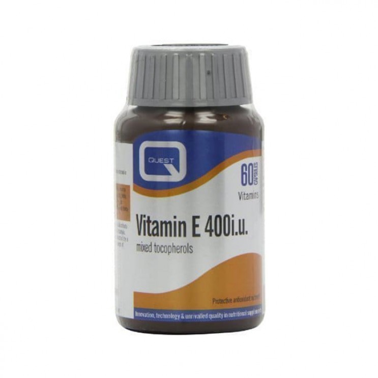 Quest Vitamin E400 iu. Mixed Tocopherols, 60caps | Συμπλήρωμα Διατροφής με Βιταμίνη Ε ΒΙΤΑΜΙΝΕΣ