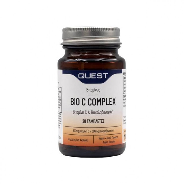 Quest Bio C Complex Bioflavonoids 500mg 30tabs | Συμπλήρωμα Διατροφής για Ενίσχυση Ανοσοποιητικού Συστήματος ΔΗΜΟΦΙΛΕΣΤΕΡΑ