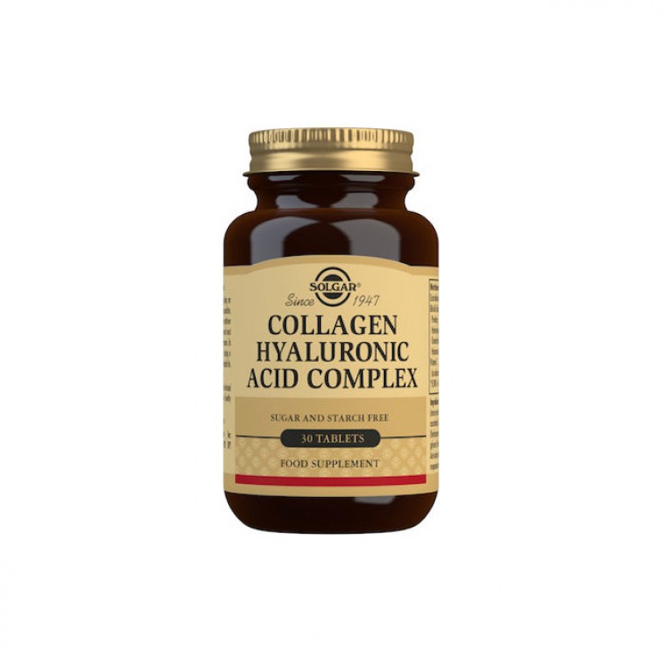 Solgar Collagen Hyaluronic Acid Complex 120mg 30tabs | Σύμπλεγμα με Υαλουρονικό Οξύ & Κολλαγόνο  ΔΗΜΟΦΙΛΕΣΤΕΡΑ