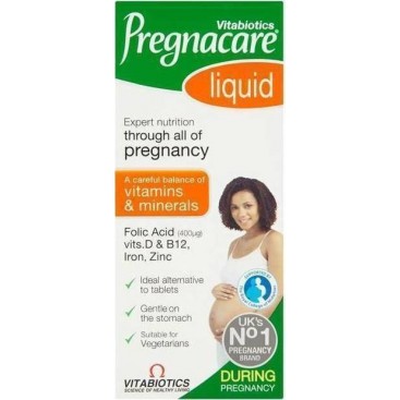 Vitabiotics Pregnacare Liquid 200ml | Πόσιμο Συμπλήρωμα για τη Διατροφική Υποστήριξη των Γυναικών κατά την Περίοδο της Εγκυμοσύνης