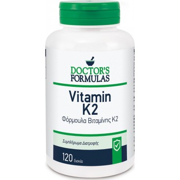 Doctor's Formulas Vitamin K2 120caps | Συμπλήρωμα Διατροφής με Βιταμίνη Κ2 