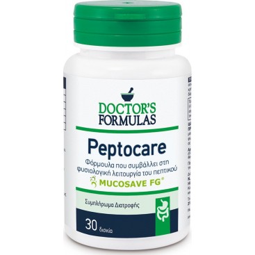 Doctor's Formulas Peptocare 30tabs | Συμπλήρωμα Διατροφής για την Φυσιολογική Λειτουργία του Πεπτικού Συστήματος