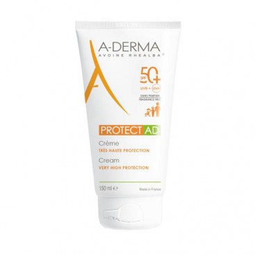 A-Derma Protect Creme AD SPF50 150ml | Αντηλιακή Κρέμα Προσώπου & Σώματος SPF50+  για το Ξηρό Δέρμα με Τάση Ατοπίας