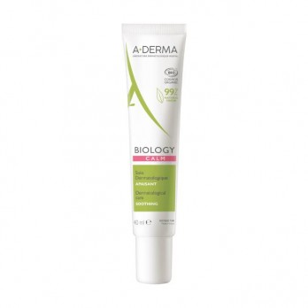 A-Derma Biology Soin Apaisant 40ml | Κρέμα για Άμεση Καταπράυνση για Αντιδραστικό - Δυσανεκτικό Δέρμα Προσώπου & Ματιών