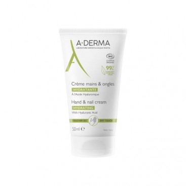 A-Derma Creme Mains & Ongles 50ml | Ενυδατική Kρέμα Xεριών και Nυχιών