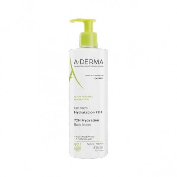 A-Derma Lait Corps Hydratation 72H 400ml | Ενυδατικό  Λεπτόρρευστο Γαλάκτωμα Σώματος