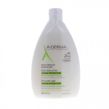A-Derma Gel Douche Hydra-Protecteur 500ml | Καταπραϋντικό Τζελ Καθαρισμού για Πρόσωπο, Σώμα και Μαλλιά χωρίς Σαπούνι