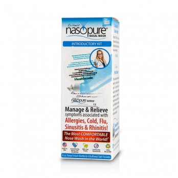 Nasopure Nasal Wash System Kit | Συσκευή Ρινικής Πλύσης & 4 Φακελάκια Ρυθμιστικού Άλατος