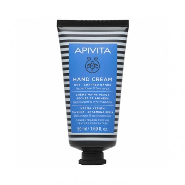 Apivita Hand Cream Dry Chapped Hands Hypericum & Beeswax 50ml | Κρέμα Χεριών Για Ξηρά-Σκασμένα Χέρια