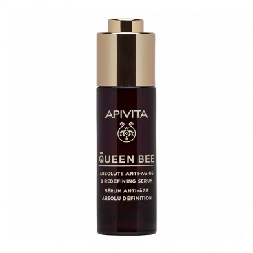 Apivita Queen Bee Absolute Anti Aging & Redefining Serum 30ml  |  Ορός Απόλυτης Αντιγήρανσης & Ανόρθωσης Περιγράμματος