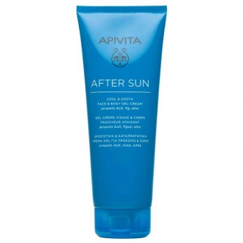 Apivita After Sun Cool & Sooth Face & Body Gel Cream  200ml | Δροσιστική Κρέμα Gel για Πρόσωπο & Σώμα