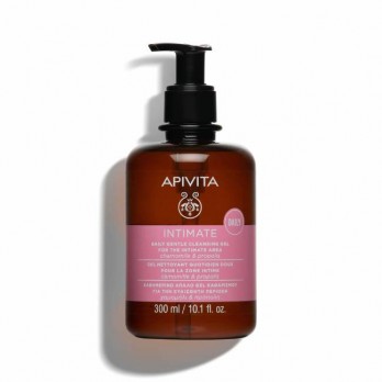 Apivita Intimate Care Daily 300ml |  Απαλό Gel Καθαρισμού της Ευαίσθητης Περιοχής με Χαμομήλι & Πρόπολη