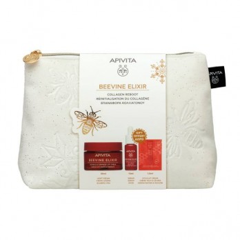 Apivita Beevine Elixir Wrinkle & Firmness Lift Cream Light Αντιρυτιδική Κρέμα για Σύσφιξη + Lifting Ελαφριάς Υφής 50ml & Δώρο Mini Beevine Elixir Ορός Προσώπου 10ml & Αντιρυτιδική Κρέμα Lifting για Μάτια & Χείλη 1.5ml