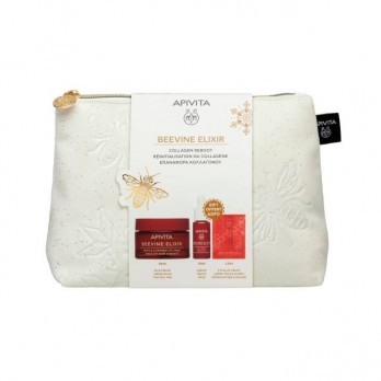 Apivita Beevine Elixir Wrinkle & Firmness Lift Cream Rich Αντιρυτιδική Κρέμα για Σύσφιξη + Lifting Πλούσιας Υφής 50ml & Δώρο Mini Beevine Elixir Ορός Προσώπου 10ml & Αντιρυτιδική Κρέμα Lifting για Μάτια & Χείλη 1.5ml