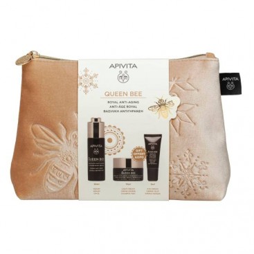 Apivita Queen Bee Absolute Anti Aging & Redefining Serum Ορός Απόλυτης Αντιγήρανσης & Ανόρθωσης Περιγράμματος 30ml & Δώρο Mini Queen Bee Κρέμα Ελαφριάς Υφής 15ml & Mini Queen Bee Κρέμα Ματιών 5ml