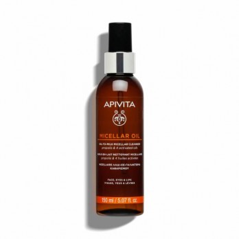 Apivita Micellar Oil 150ml | Λάδι-σε Γαλάκτωμα Καθαρισμού-Πρόσωπο, Μάτια & Χείλη με Πρόπολη και 4 Έλαια