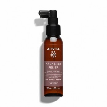 Apivita Dandruff Relief Lotion 100ml | Δερματολογικ΄ή Λοσιόν Άμεσης Ανακούφισης του Τριχωτού με Propolis AmC, Φυτικά AHA & 2% Πρεβιοτικά