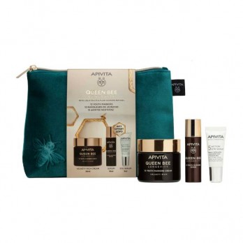 Apivita Queen Bee Longevity Rich Cream Πλούσια Βελούδινη Κρέμα για Δράση σε 12 Δείκτες Νεότητας 50ml & Δώρο Longevity Serum Ορός Προσώπου 10ml & Δώρο 5 Action Eye Serum Ορός Ματιών 5ml
