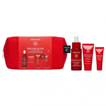 Apivita Beevine Elixir Firming Activating Lift Serum Αντιρυτιδικός Ορός για Σύσφιξη & Lifting 30ml &  Δώρο Mini Beevine Κρέμα Ημέρας Ελαφριάς Υφής 15ml & Lift Eye & Lip Cream Αντιρυτιδική Κρέμα Lifting για Μάτια & Χείλη 5ml