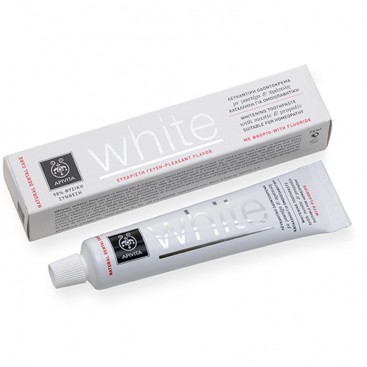 Apivita White Natural Dental Care 75ml  | Λευκαντική Οδοντόκρεμα Με Μαστίχα & Πρόπολη 