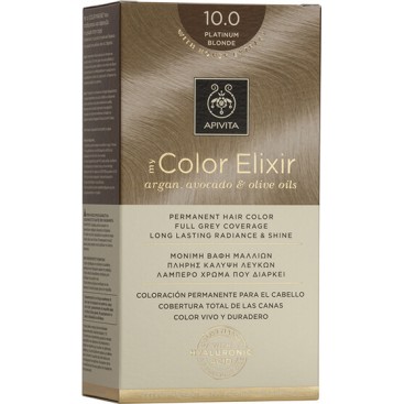 Apivita My Color Elixir 10.0 Platinum Blonde | Μόνιμη Βαφή Μαλλιών 10.0 Κατάξανθο