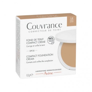 Avene Couvrance Compact Creme No1.2 Sable 8.5gr | Make Up σε Μορφή Στερεής Κρέμας 1.2 Sable 