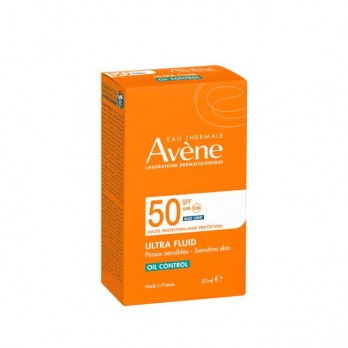 Avene Ultra Fluid Oli Control SPF50 50ml | Λεπτόρρευστο Αντηλιακό Χωρίς Άρωμα για Ευαίσθητο Δέρμα