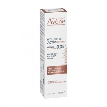 Avène Hyaluron Activ Procedure Micro-Lift Eye & Lip Cream 0.05% Retinal 15ml | Micro Lift Κρέμα Ματιών & Χειλιών - 0,05% Ρετινάλη