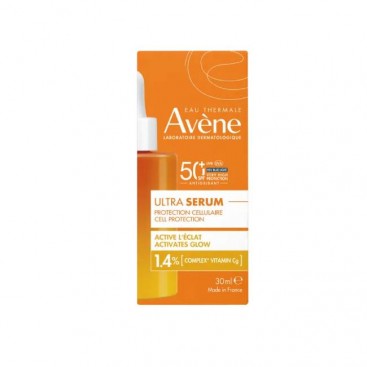 Avene Ultra Serum Illuminating SPF50 30ml | Ορός Λάμψης με Πολύ Υψηλή Αντιηλιακή Προστασία για Πρόσωπο και Λαιμό