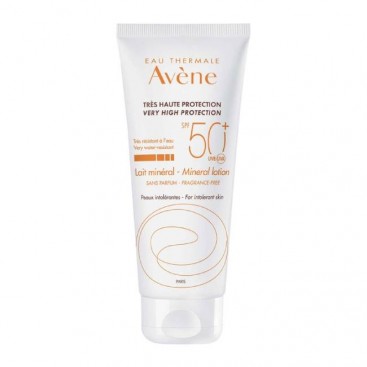 Avene Mineral Lait SPF50+ 100ml | Αντιηλιακό Γαλάκτωμα για Μη Ανεκτικό Δέρμα Χωρίς Άρωμα