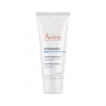 Avene Hydrance Riche Creme Hydratante 40ml | Ενυδατική Κρέμα  Πλούσιας Υφής, για Αφυδατωμένες, Ξηρές και Πολύ Ξηρές Επιδερμίδες 