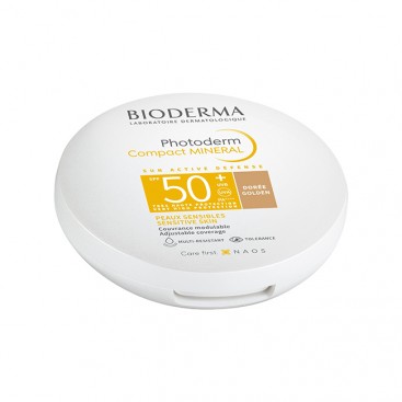 Bioderma Photoderm Max SPF50+ Mineral Compact Tinted Dore 10g | Make Up Πούδρα Για Το Ευαίσθητο Δυσανεκτικό Δέρμα