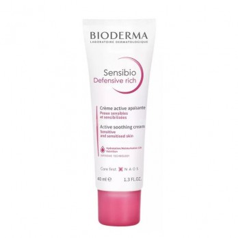 Bioderma Sensibio Defensive Rich 40ml | Πλούσια Καταπραϋντική Κρέμα για Ενίσχυση της Αυτοάμυνας της Ευαίσθητης Επιδερμίδας