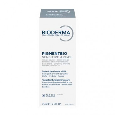 Bioderma Pigmentbio Sensitive Areas 75ml | Στοχευμένη Φροντίδα Λεύκανσης για το Σώμα 