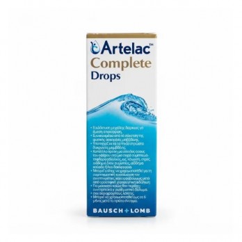 Bausch & Lomb Artelac Complete Drops 10ml | Λιπαντικό Οφθαλμικό Διάλυμα 