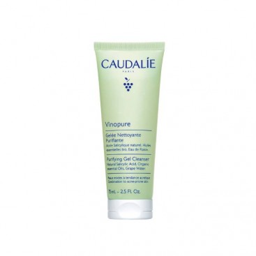 Caudalie Vinopure Purifying Gel Cleanser 75ml | Τζελ Καθαρισμού Κατά των Ατελειών 