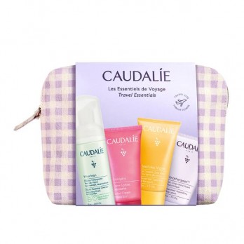 Caudalie The Travel Essentials Set Περιποίησης με Vinoclean Καθαριστικό Προσώπου 50ml, Vinohydra Sorbet Ενυδατική Κρέμα 15ml ,Soleil de Vignes Αφρόλουτρο Σώματος 30ml, Vinotherapist Ενυδατική Λοσιόν Σώματος 30ml