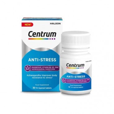 Centrum Anti-Stress 30tabs | Συμπλήρωμα Διατροφής για Ηρεμία και Αντοχή στο Στρες 