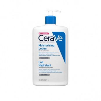 CeraVe Moisturising Lotion for Dry to Very Dry Skin 1lt | Ενυδατικό Γαλάκτωμα Προσώπου και Σώματος με Ceramides και Υαλουρονικό Οξύ