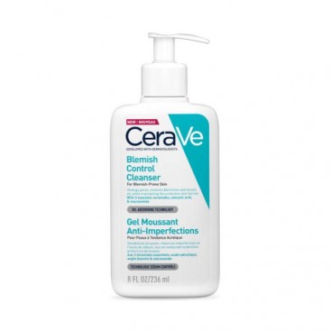 CeraVe Blemish Control Cleanser Gel 236ml | Gel Καθαρισμού Προσώπου Για Δέρμα Με Τάση Ακμής Με Σαλικυλικό Οξύ & Ceramides
